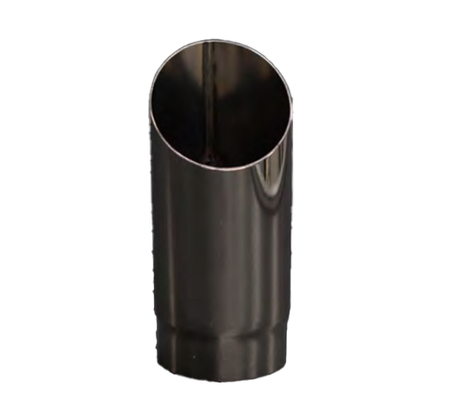 Redback Exhaust Tip 2" In 2 1/2" Out 12" Long Angle Cut - RAC034