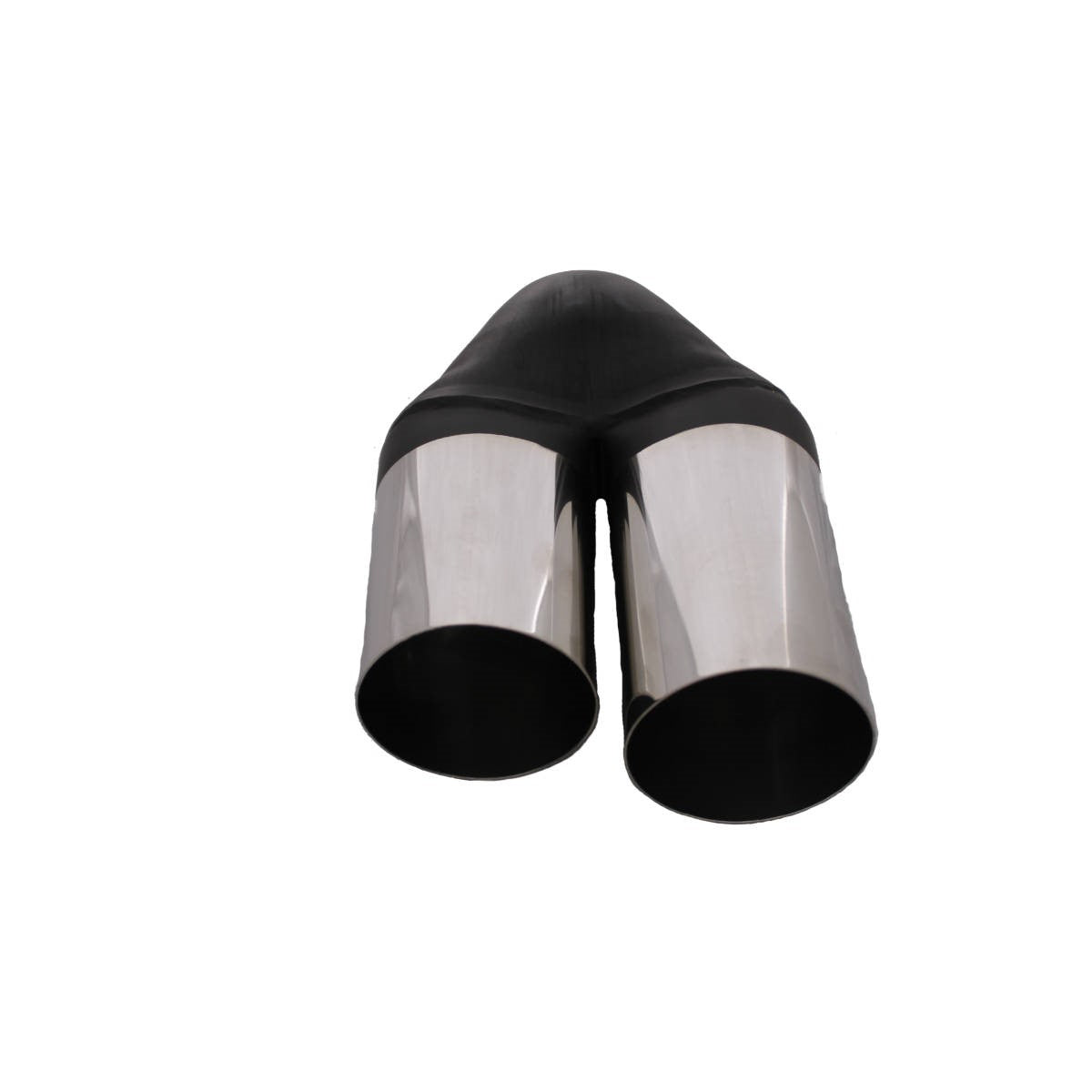 Redback Twin Exhaust Tip 2" Inlet Twin 2.5" Outlet 9" Long Double Wall - RYP048