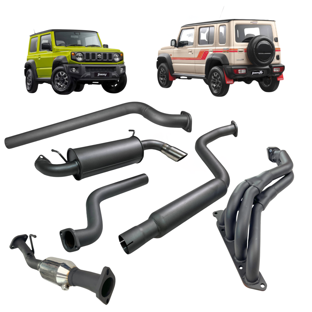 Redback Extreme Duty Engine Back Performance System for Suzuki Jimny 2018-on | 2 1/2" - SJX70200-CM