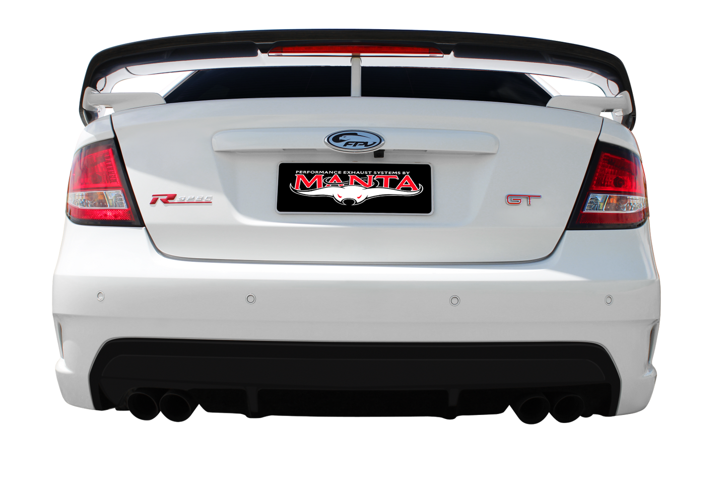 Manta | Twin 3″ Full Exhaust System with Extractors Hotdog/Muffler | Ford FG GT 5.0L V8 Sedan 2010–2016