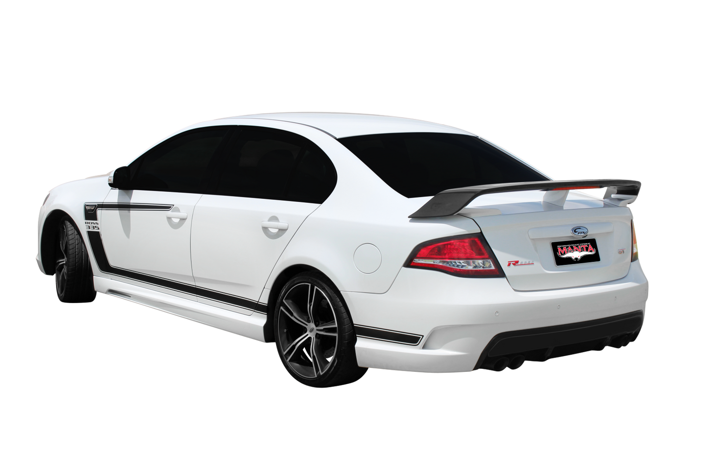 Manta | Twin 3″ Full Exhaust System with Extractors Hotdog/Muffler | Ford FG GT 5.0L V8 Sedan 2010–2016