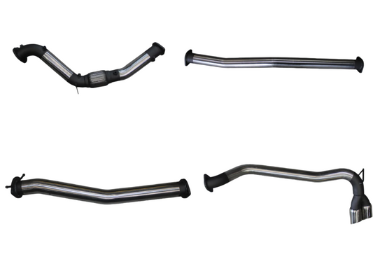 Manta | 3″ Turbo Back Without Cat Without Muffler Twin Tip Side Exit | Ford PX2 Ranger 3.2L Ute 2015–2022