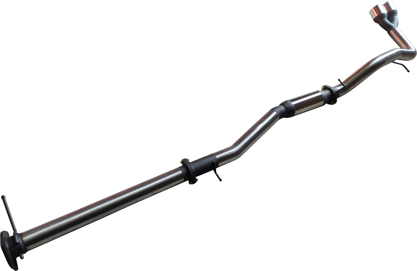 Manta - Ford Ranger Next Gen T6.2 V6 - DPF Back - 3" Single Stainless Exhaust with Twin Tip Side Exit- with Centre Hotdog