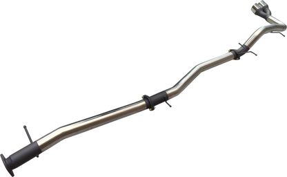 Manta - Ford Ranger Ute 	Next Gen T6.2 4cyl 2.0 Bi-Turbo (2022-2024) - DPF Back - 3" Single Stainless Exhaust with Twin Tip Side Exit - without Centre Muffler