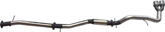 Manta - Ford Ranger Ute Next Gen T6.2 4cyl 2.0 Bi-Turbo (2022-2024) DPF Back - 3" Single Stainless Exhaust with Twin Tip Side Exit - with Centre Hotdog