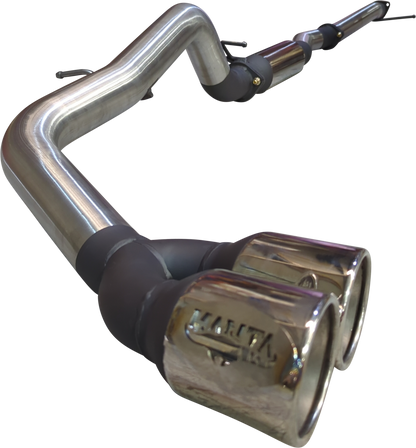 Manta - Ford Ranger Ute Next Gen T6.2 4cyl 2.0 Bi-Turbo (2022-2024) DPF Back - 3" Single Stainless Exhaust with Twin Tip Side Exit - with Centre Hotdog