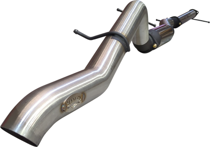 Manta - Ford Ranger Ute Next Gen T6.2 4cyl 2.0 Bi-Turbo (2022-2024) - DPF Back - 3" Single Stainless Exhaust with Tip - with Centre Hotdog