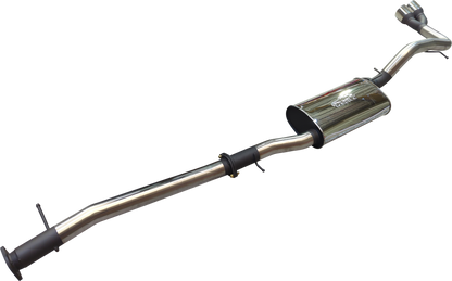 Manta - Ford Ranger Ute 	Next Gen T6.2 4cyl 2.0 Bi-Turbo (2022-2024) - DPF Back - 3" Single Stainless Exhaust with Twin Tip Side Exit - with Centre Muffler