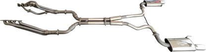 Manta | Twin 3″ Full Exhaust System with 1 7/8″ Headers Twin Tips | Ford Mustang FM S550 5.0L V8 Coupe 2015–2017
