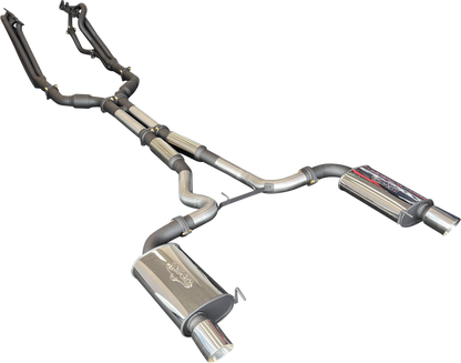 Manta | Twin 3″ Full Exhaust System with 1 7/8″ Headers Twin Tips | Ford Mustang FM S550 5.0L V8 Coupe 2015–2017
