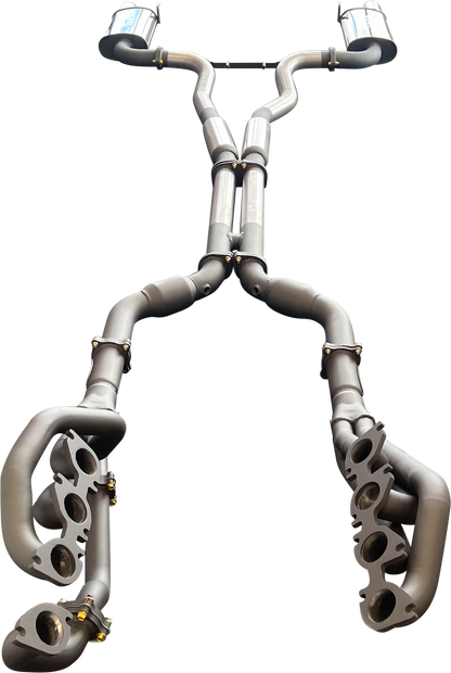 Manta | Twin 3″ Full Exhaust System with 1 7/8″ Headers Twin Tips | Ford Mustang FM S550 5.0L V8 Coupe 2015–2017