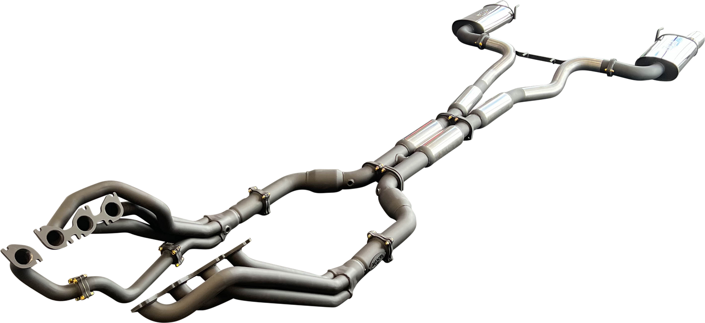 Manta | Twin 3″ Full Exhaust System with 1 7/8″ Headers Hotdog Muffler Twin Tips | Ford Mustang FM S550 5.0L V8 Coupe 2015–2017