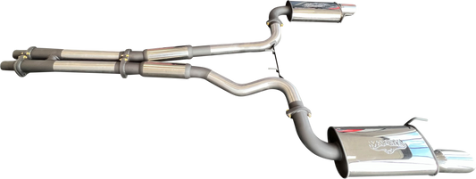 Manta | Twin 3″ Cat Back Exhaust System with Twin Tips | Ford Mustang FM S550 5.0L V8 Fastback Coupe 2015–2017