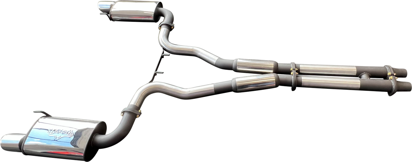 Manta | Twin 3″ Cat Back Exhaust System with Twin Tips | Ford Mustang FM S550 5.0L V8 Fastback Coupe 2015–2017