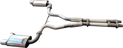 Manta | Twin 3″ Cat Back Exhaust System with Twin Tips | Ford Mustang FM S550 5.0L V8 Fastback Coupe 2015–2017