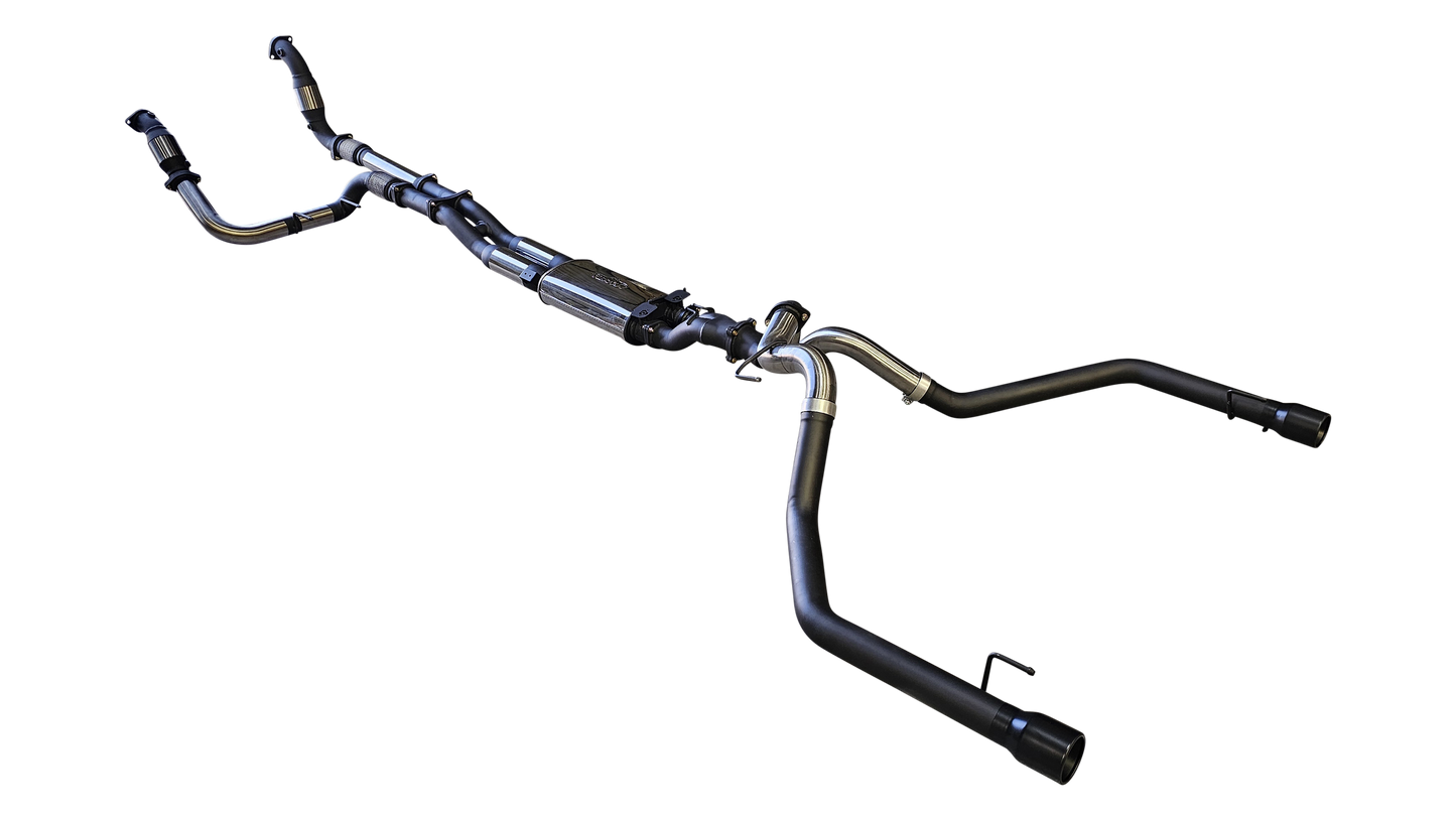 Manta | Twin 3″ Turbo Back Exhaust with Hi-Flow Cats & Bimodal | Ford Ranger Raptor V6 Next Gen 3.0L Twin Turbo Ute 2022–2025