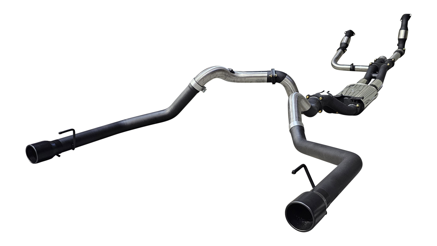 Manta | Twin 3″ Turbo Back Exhaust with Hi-Flow Cats & Bimodal | Ford Ranger Raptor V6 Next Gen 3.0L Twin Turbo Ute 2022–2025