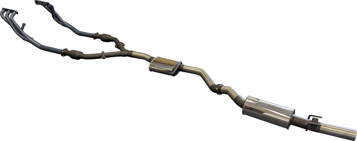 Manta | Single 3″ Full Exhaust System with Extractors | Holden Commodore VT VU VX VY 3.8L V6 Sedan 1997–2004