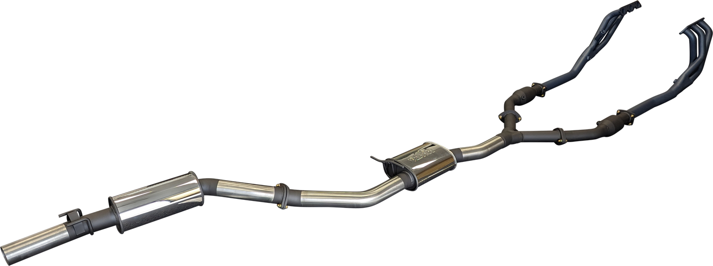 Manta | Single 3″ Full Exhaust System with Extractors | Holden Commodore VT VU VX VY 3.8L V6 Sedan 1997–2004