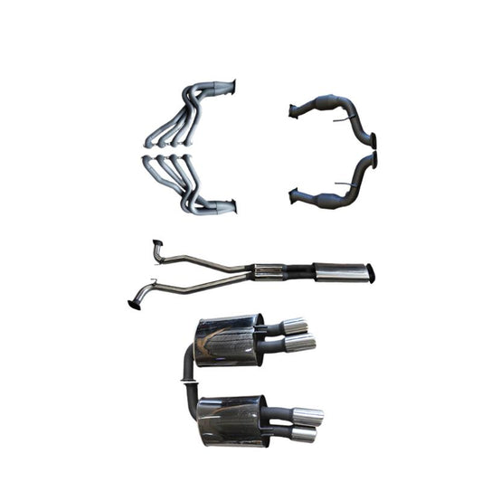 Manta | Twin 2.5″ Full System with 1 3/4″ Extractors | Commodore VE V8 Sedan/Wagon 2006–2013