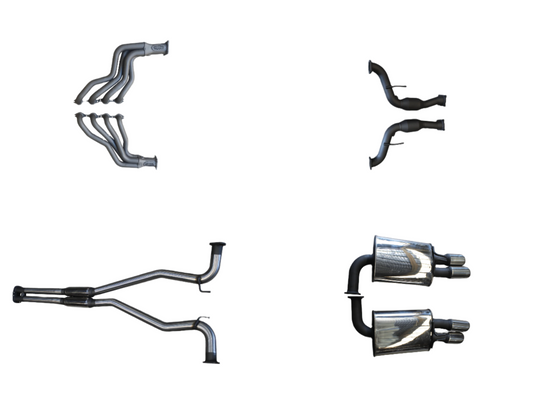 Manta Twin 2.5″ Stainless Full System with 1¾″ Extractors & Hotdog/Muffler | Holden Commodore VE 6.0L V8 Sport 2006–2013