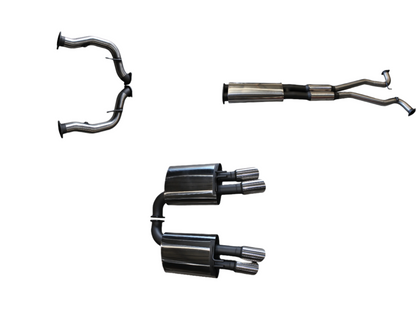 Manta Twin 3″ Stainless Cat Back Exhaust with Centre & Rear Mufflers | Holden Commodore VE VF 6.0L V8 Sport 2006–2017