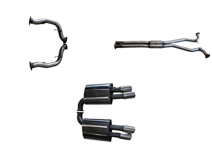 Manta Twin 3″ Stainless Cat Back Exhaust with Hotdog/Muffler | Holden Commodore VE VF 6.0L V8 Sport 2006–2017