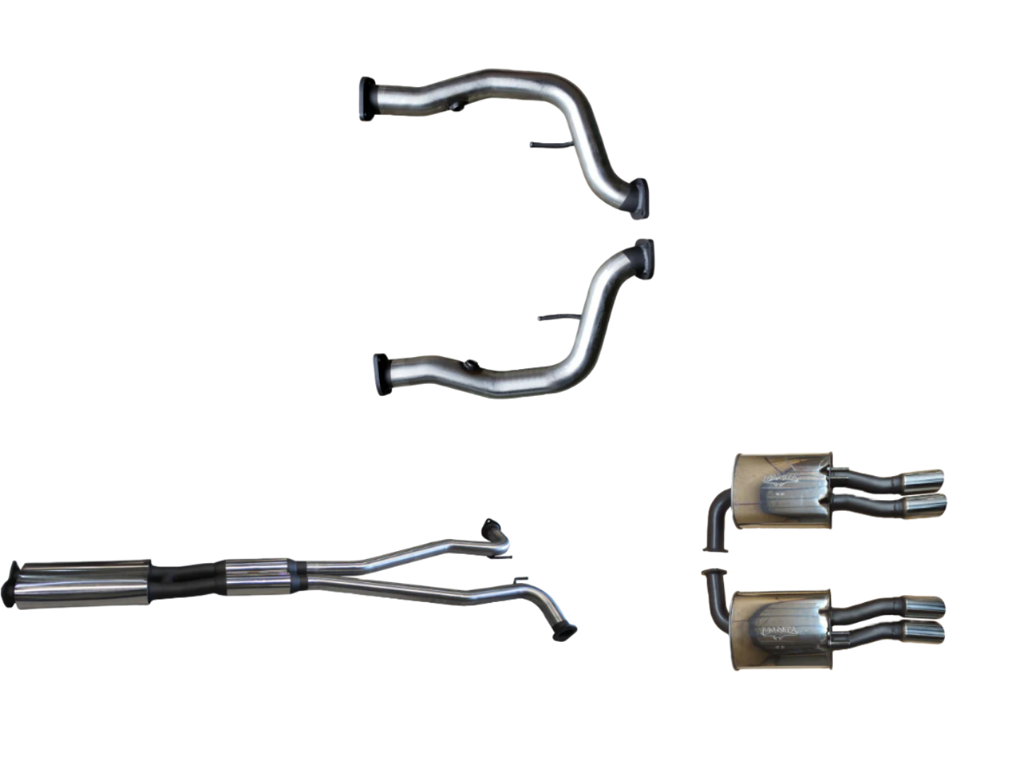 Manta | Twin 2.5″ Cat Back WOM/Muffler | Holden Commodore VE VF Ute V8 & 3.6L SIDI, HSV Maloo 2007–2017