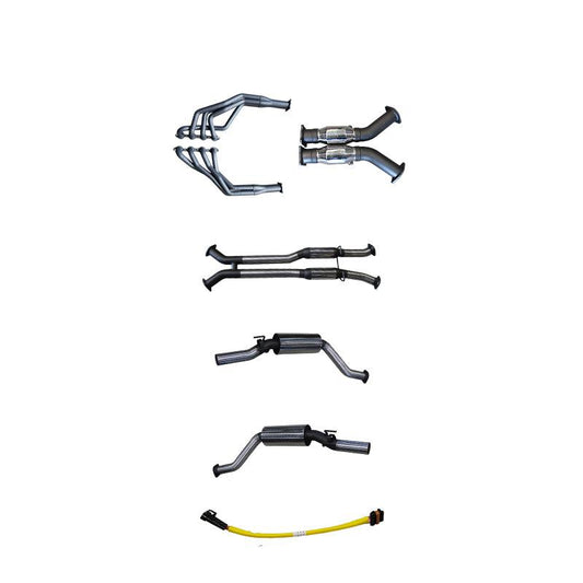 Manta | Twin 3in Full Exhaust System with 1 7/8in Extractors Hotdog Muffler | HSV Maloo VY VZ 5.7L 6.0L V8 Ute 2002–2007