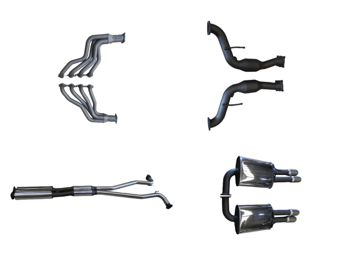 Manta Twin 2.5″ Stainless Full System with 1¾″ Extractors & Muffler | Holden Statesman / Caprice WM WN 6.0L V8 2006–2017