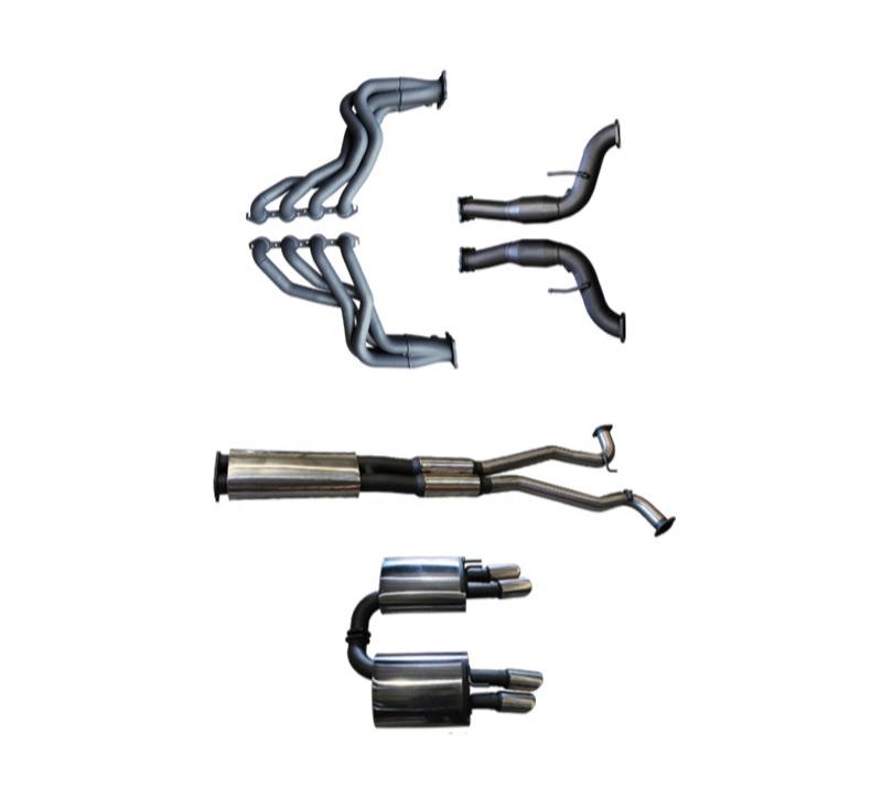 Manta Twin 3″ Stainless Full Exhaust System with 1⅞″ Extractors & Centre & Rear Mufflers | Holden Commodore VF 2013–2017