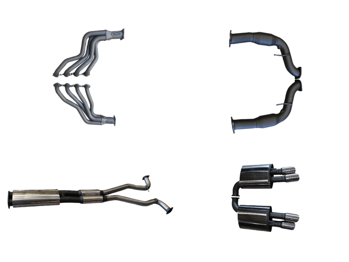Manta Twin 3″ Stainless Full Exhaust System with 1⅞″ Extractors & Centre & Rear Mufflers | Holden Commodore VF 2013–2017
