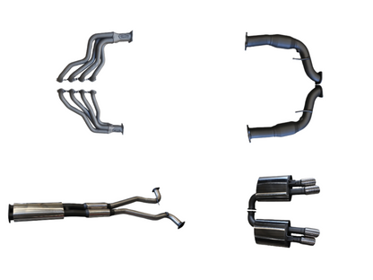 Manta Twin 3″ Stainless Full Exhaust System with 1⅞″ Extractors & Centre & Rear Mufflers | Holden Commodore VF 2013–2017