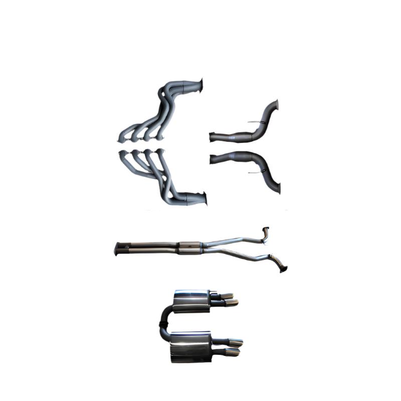 Manta Twin 3″ Stainless Full Exhaust System with 1⅞″ Extractors & Hotdog/Muffler | Holden Commodore VF 2013–2017