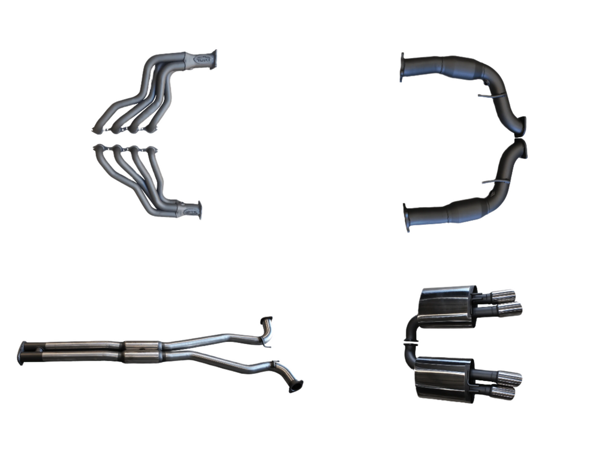 Manta Twin 3″ Stainless Full Exhaust System with 1⅞″ Extractors & Hotdog/Muffler | Holden Commodore VF 2013–2017