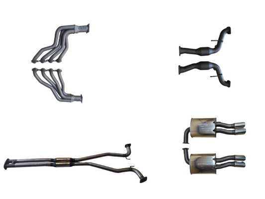 Manta | Twin 2.5″ Full Exhaust System with 1 3/4″ Headers | Holden Commodore VF V8 Ute 2013–2017