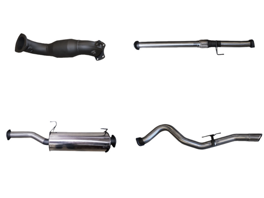 Manta | 3″ Single Turbo Back Exhaust System with Cat & Muffler | Holden Colorado RG 2.8L Ute 2016–2020