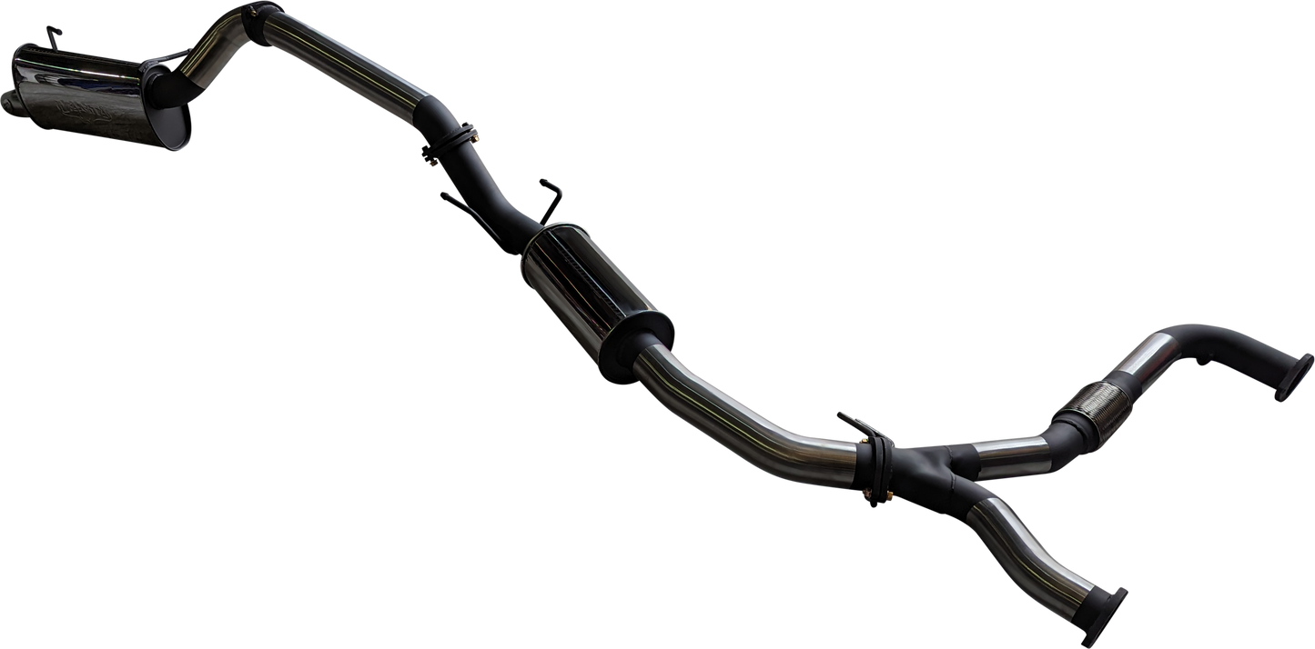 Manta | 3″ Cat Back Exhaust with Small Centre Muffler | Nissan Patrol Y62 5.6L V8 & Infiniti QX80 Wagon 2012–2025