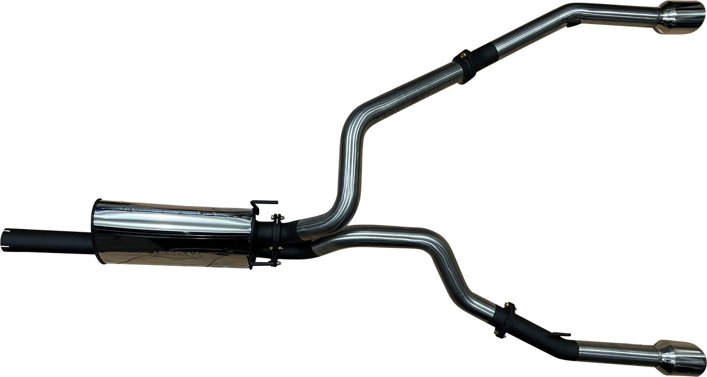 Manta | 3″ Single into Twin Cat Back Exhaust with 5″ Chrome Tips | RAM 1500 DS 5.7L V8 Ute 2009–2024