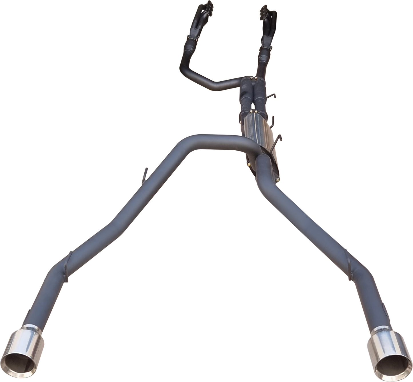 Manta | Twin 3″ Full Exhaust with Extractors, Cats & 5″ Chrome Tips | RAM DS 1500 5.7L V8 Ute 2009–2024