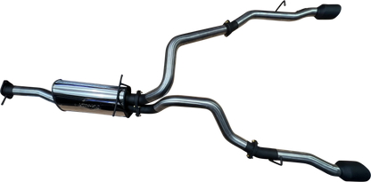 Manta | 3″ Single into Twin Cat Back Exhaust with 5″ Black Tips | RAM 1500 DT 5.7L V8 Ute 2020–2025