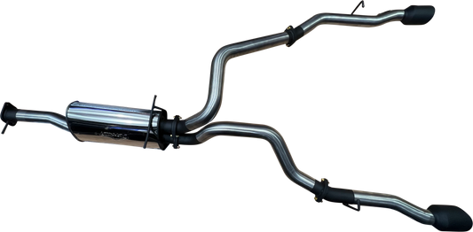Manta | 3″ Single into Twin Cat Back Exhaust with 5″ Black Tips | RAM 1500 DT 5.7L V8 Ute 2020–2025