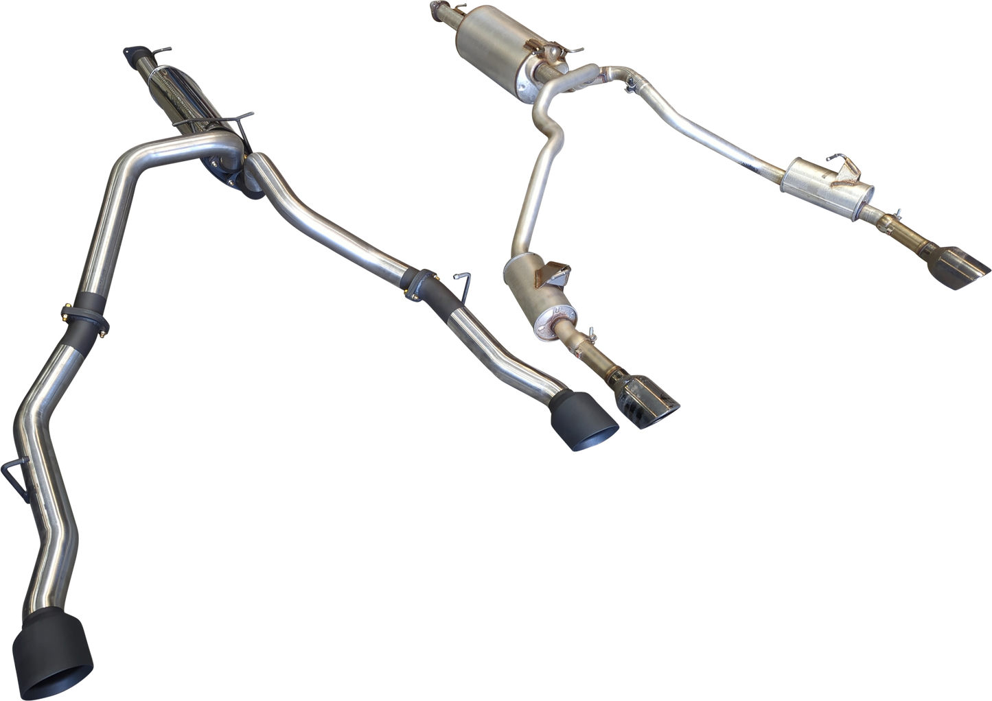 Manta | 3″ Single into Twin Cat Back Exhaust with 5″ Black Tips | RAM 1500 DT 5.7L V8 Ute 2020–2025