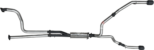 Manta | Twin 3″ Full Exhaust System with 1 3/4″ Headers, Cats & 5″ Black Tips | RAM 1500 TRX 6.2L V8 Ute 2020–2024