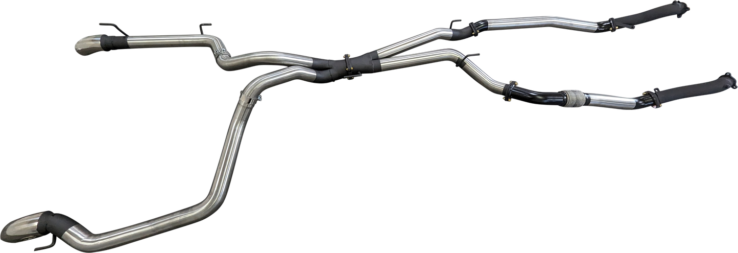 Manta | 3″ Turbo Back without Cats & Muffler | Toyota Landcruiser VDJ200 4.5L V8 Diesel Wagon 2007–2015