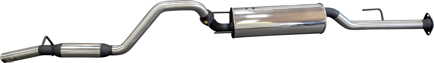 Manta | 2.5″ Cat Back Exhaust System with Centre Muffler & Rear Hotdog | Toyota Hilux N70 4.0L V6 Ute 2005–2017