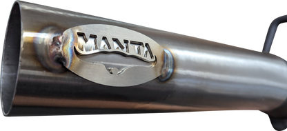 Manta | 2.5″ Cat Back Exhaust System with Centre Muffler & Rear Hotdog | Toyota Hilux N70 4.0L V6 Ute 2005–2017