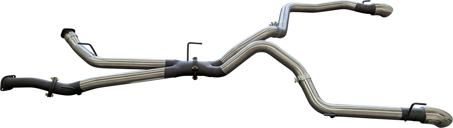 Manta | 3″ DPF Back with Twin 3″ Tailpipes | Toyota Landcruiser VDJ200 4.5L V8 Diesel Wagon 2015–2021