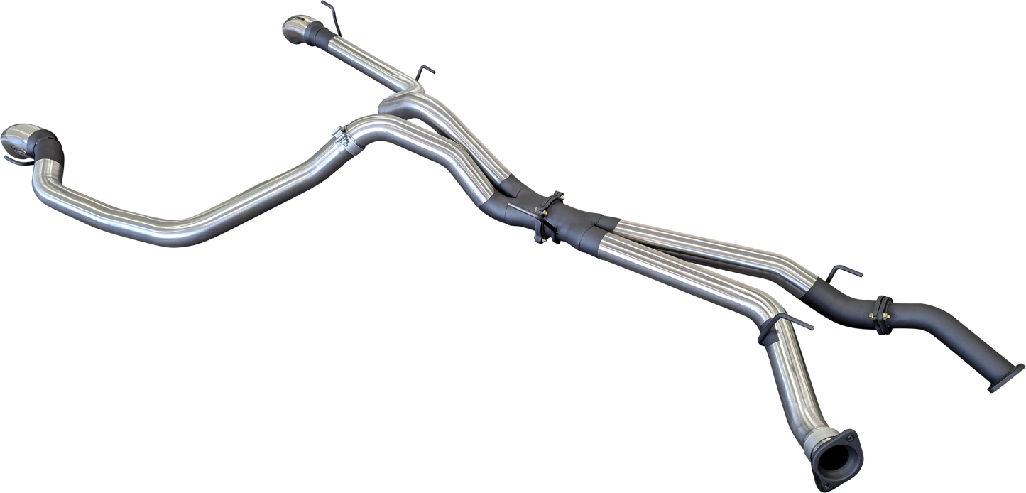 Manta | 3″ DPF Back with Twin 3″ Tailpipes | Toyota Landcruiser VDJ200 4.5L V8 Diesel Wagon 2015–2021
