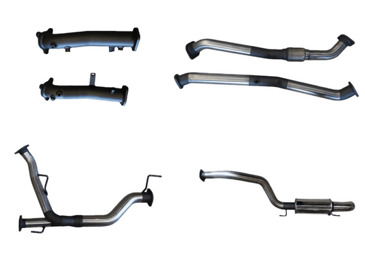 Manta Twin 2.5″ Stainless Turbo Back Exhaust NO Cat, Muffler Rear Dump Tip | Toyota Landcruiser 200 Series VDJ200 2015–2021